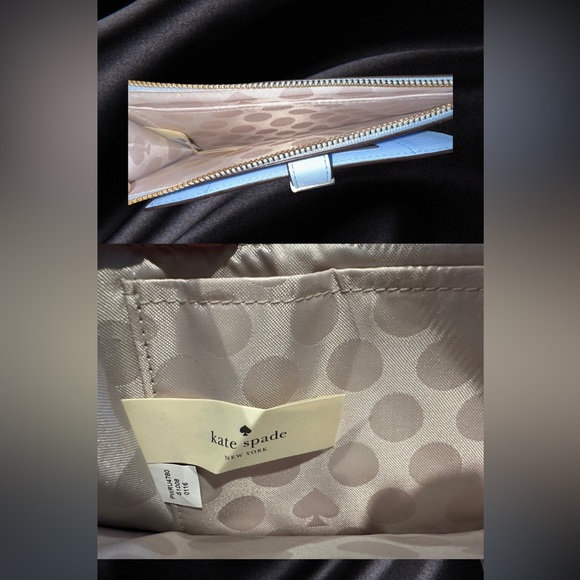 Kate Spade Light Blue Wristlet Wallet - Picture 5 of 7